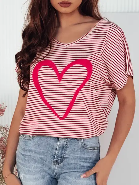 Dámská halenka s krátkým rukávem GATOCI Barva Ecru DSTREET