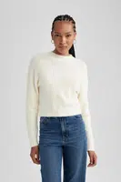 DEFACTO Regular Fit Half Turtleneck Knitwear Sweater