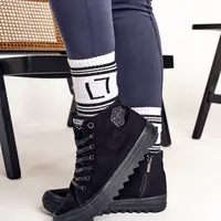 BIG STAR SHOES Dámské Vysoké Tenisky Na Velké Podrážce BIG STAR