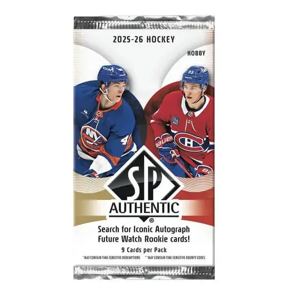 2025-2026 Upper Deck SP Authentic Hockey Hobby Balíček - hokejové karty