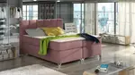 Boxspring Basilio Rozměr: 140 x 200 cm, látka: MatVelvet 63, Varianta: S LED osvětlení