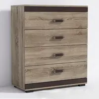 Komoda P12 Barva korpusu: Wenge, Lišta: Dub - sonoma, Barva dvířek: Šedá