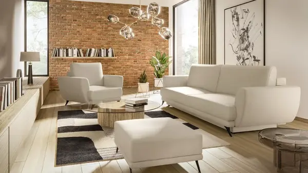 Sestava Megis - 3F+1F+taburet látka: Softis 33