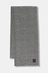 Vlněná šála Weekend Max Mara QUANTUM dámská, černá barva, vzorovaná, 2525546045600