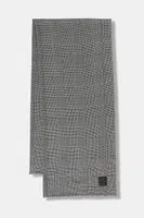 Vlněná šála Weekend Max Mara QUANTUM dámská, černá barva, vzorovaná, 2525546045600