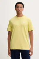 Bavlněné tričko adidas Originals Essentials pánské, žlutá barva, s aplikací, HY2076