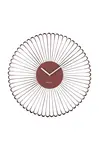 Nástěnné hodiny Karlsson Cascara 50 cm vínová barva