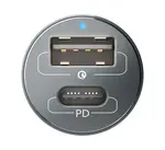 Adapter CL 3mk Hyper Car 100W, 1x USB + 1x USB-C (PD)