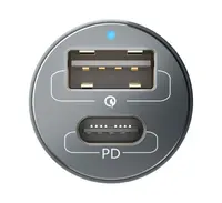 Adapter CL 3mk Hyper Car 100W, 1x USB + 1x USB-C (PD)