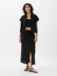 GAP Dámské Lněná midi sukně Utility 875088-00 Velikost: XL