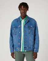 Pánská riflová bunda WRANGLER W459DNY96 BLUE EYES BLUE Velikost: L