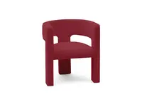 Vínové dizajnové kreslo ALPAH B VELVET