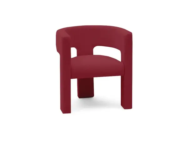 Vínové dizajnové kreslo ALPAH B VELVET