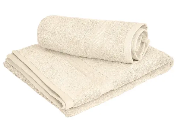 1x osuška CLARYSSE ELEGANCE 70x140 cm + 1x uterák CLARYSSE 60x110 cm 100% bavlna, krémová