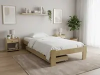 Posteľ Ada 80 x 200 cm, borovica Rošt: Bez roštu, Matrac: Matrac DELUXE 10 cm