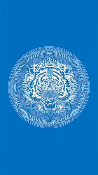 Rychleschnoucí plážová osuška TIGER 100x180 cm modrá, 100% mikrovlákno