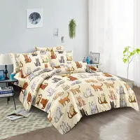 Obliečky z mikrovlákna COLORED CATS krémové Rozmer obliečky: 70 x 90 cm | 140 x 220 cm