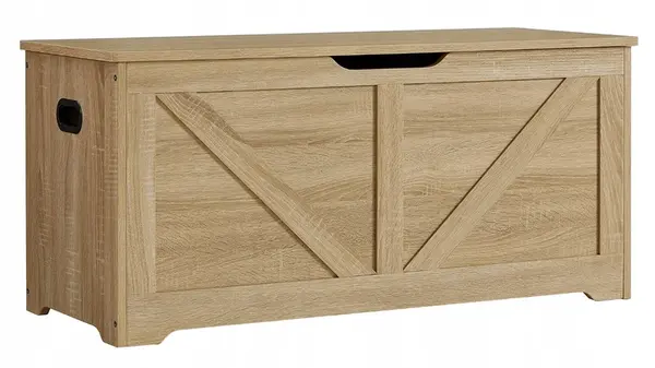 Úložný box LEHAC s vekom 100x46cm, dub sonoma