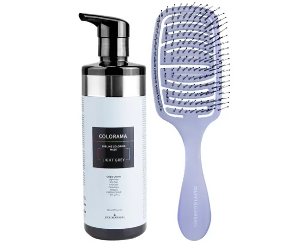 Semi-permanentní regenerační maska Kléral System Colorama Light Grey - 500 ml, světle šedá + kartáč zdarma + dárek zdarma