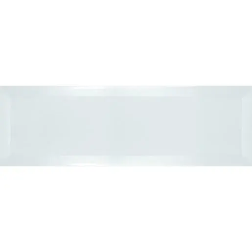 Obklad Ribesalbes Chic Colors blanco bisel 10x30 cm mat CHICC1301