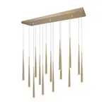 Závesné svetlo Trio Select Cala zlatá 354811579