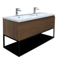 Kúpeľňová skrinka s umývadlom SAT B-Way 119x30x45 cm matný orech BWAY120NUTU