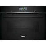 Siemens iQ700 Vstavaná kompaktná kombinovaná parná rúra 60 x 45 cm Čierna CS736G1B1