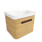 Kúpeľňová skrinka s umývadlom SAT Fusion 57,5x43x45 cm dub medový mat SATFUSION60DMU