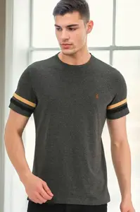 T9589 DEWBERRY MEN'S T-SHIRT-ANTHRACITE