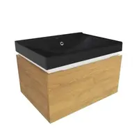 Kúpeľňová skrinka s umývadlom SAT Feel 60x30x46 cm dub medový mat SATFEEL60DMU1MB