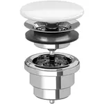 Villeroy & Boch neuzav.ventil,keram.kryt,plochý biely; 68080001