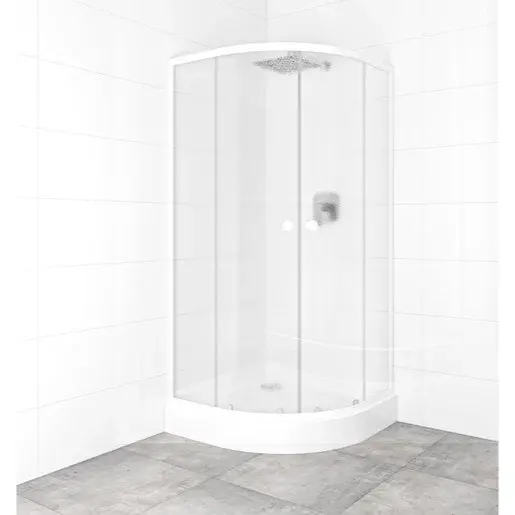 Set sprchovacieho kúta a vaničky, štvrťkruh 90x90 cm Multi Basic SIKOBKMUS90CH0