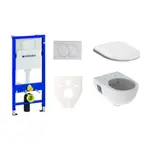 Cenovo zvýhodnený závesný WC set Geberit do ľahkých stien / predstenová montáž + WC Geberit Selnova SIKOGES6S7
