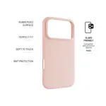 Zadní pogumovaný kryt FIXED Story pro Apple iPhone 17 Pro, růžová