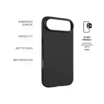 Zadní pogumovaný kryt FIXED Story pro Apple iPhone Air, černá