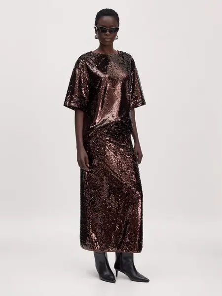 EDITED Tričko 'Janah'  hnedá