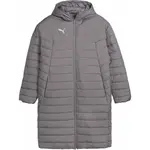 Puma TEAMFINAL BENCH JACKET Pánska zimná bunda, sivá, veľkosť