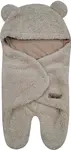 Z&Z Chlupáčková zavinovačka s kapucí a nožičkama, Medvídek, béžová