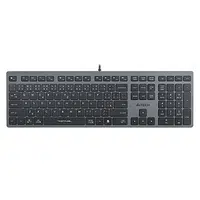 A4Tech FX50, Klávesnice CZ, klasická, nízkoprofilová typ drátová (USB), šedá