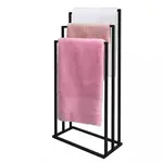 Stojan na ručníkyi 3-ramenný černý