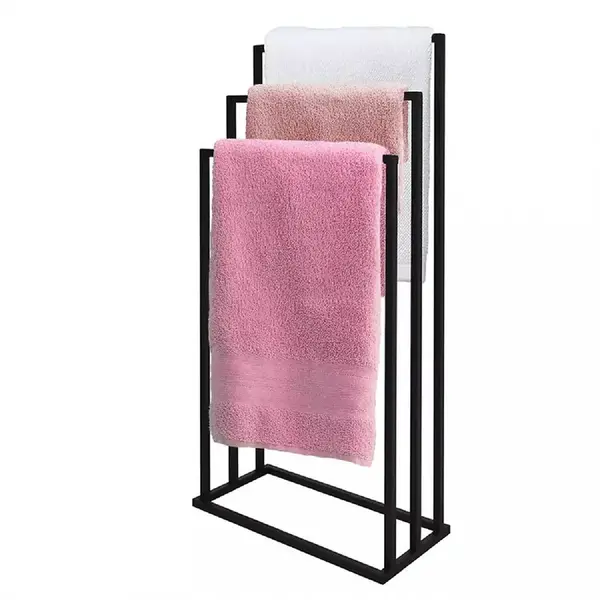 Stojan na ručníkyi 3-ramenný černý