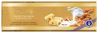 LINDT Gold Tablet Švajčiarska biela čokoláda s mandľami 300 g