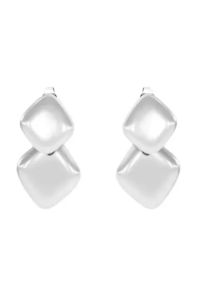 Postříbřené náušnice Lilou Snake