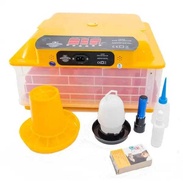 Agrofortel NOVÝ MODEL - Automatická líheň s regulací vlhkosti WQ-36B pro 36 velkých vajec / 144 křepelčích. S prosvětlovačkou. DÁREK ZDARMA