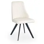 Židle K206 kov/eko kůže bílá 48x58x87