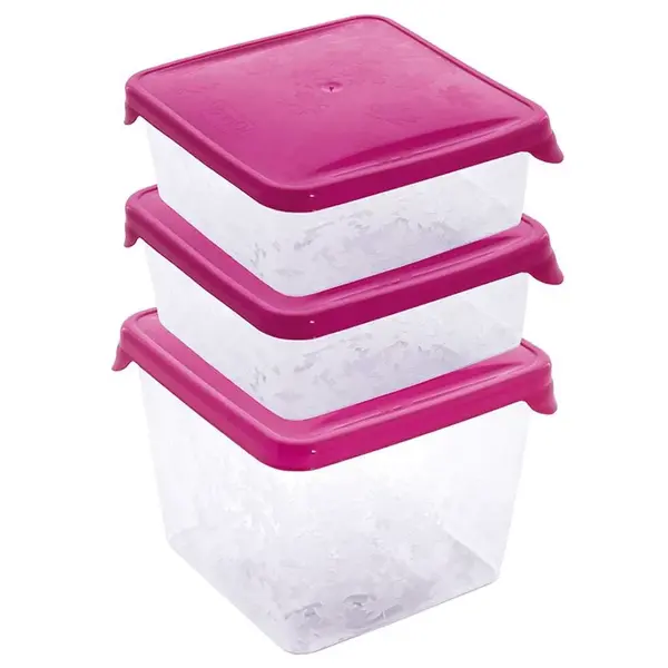 Box -sada 3 čtvercový „Rukkola” Branq mix