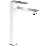 Umyvadlová baterie bez výpusti Nobless Tina bílá/chrom NOVASERVIS 38501/1,1