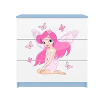 Dětská komoda Babydreams modrá - Víla 1