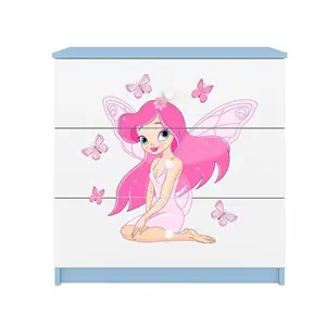 Dětská komoda Babydreams modrá - Víla 1