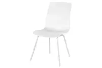 Jídelní židle Sophie Rondo Wave s alu podnoží, Royal White HN21703003